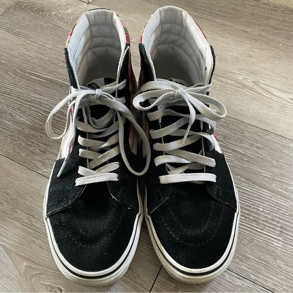 Vans Sk8-Hi Romantic Floral High Top Skate Sneaker Genuine Suede Womens Size 8 - Picture 3 of 11